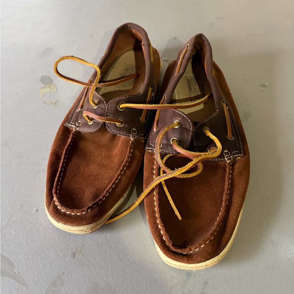 Brown Leather Boat Shoes